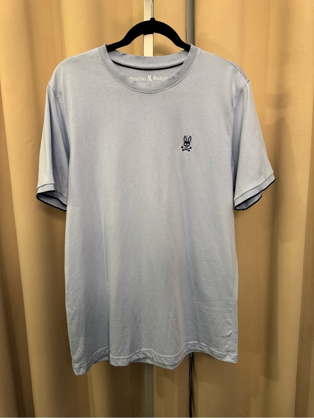 Psycho Bunny Light Blue Crew Neck T-Shirt with Small Logo